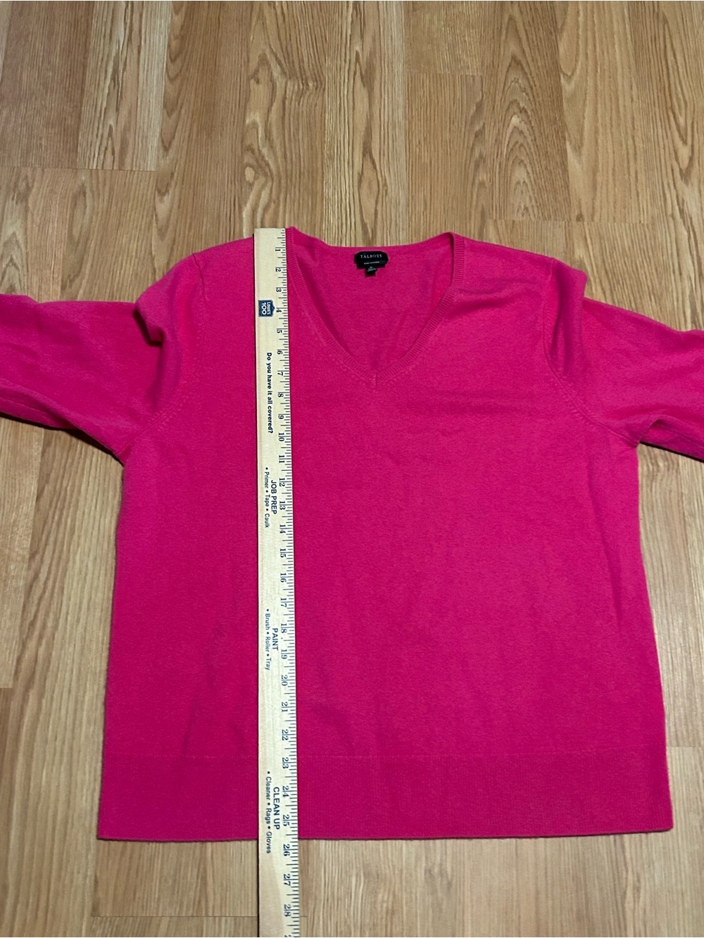 Talbots Pink V-neck 100% Cashmere Sweater Size XL Pullover Women’s - Picture 4 of 5